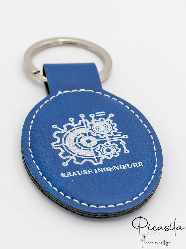 Personalisierte Schlüsselanhänger aus Kunstleder