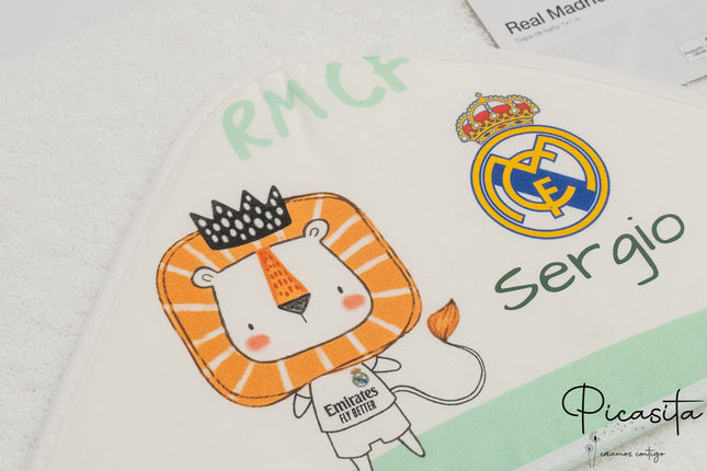 Badeumhang für Babys vom Real Madrid