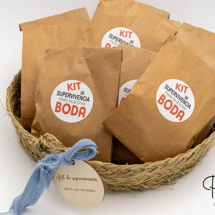 Überlebenssetkorb für Hochzeiten