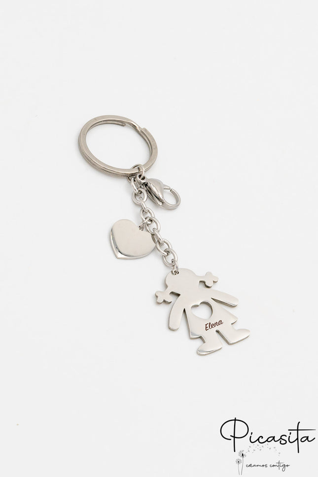 Personalisierter Schlüsselanhänger für Mädchen