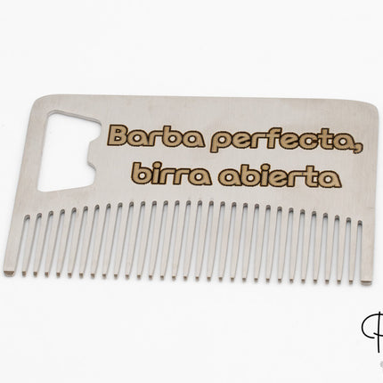 Personalisierter Metallkamm