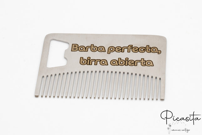 Personalisierter Metallkamm