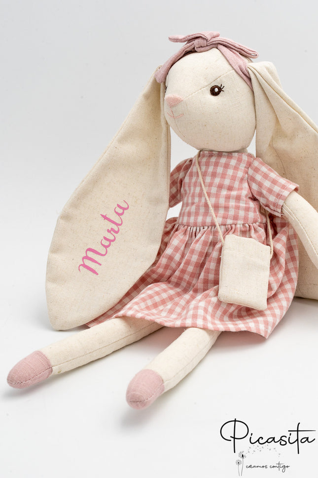 Stoffpuppe Rosa Häschen