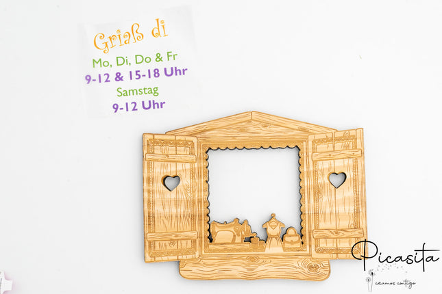 Personalisierte Öffnungszeiten-Tafel