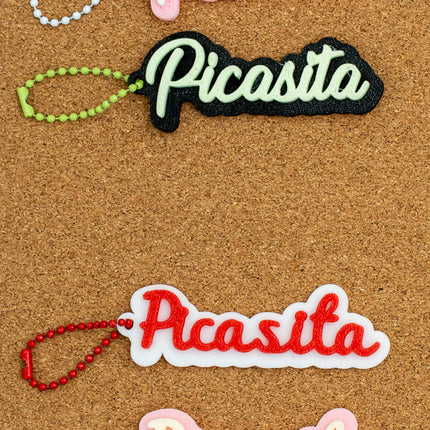 3D-gedruckte Schlüsselanhänger mit Namen