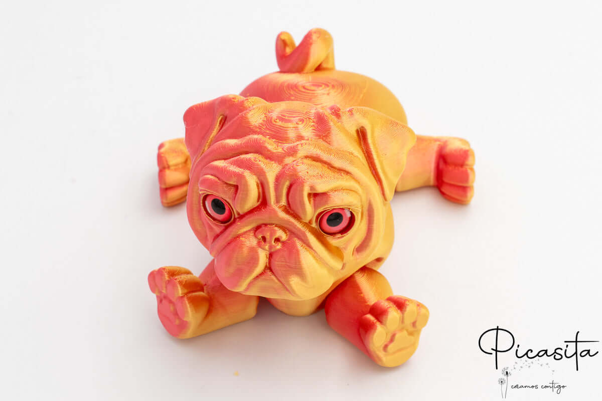 3D-gedruckte Bulldogge