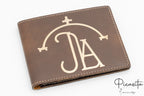 Personalisierte Lederbrieftasche