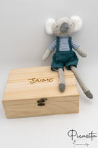 Holzkiste als Geschenk für Neugeborene