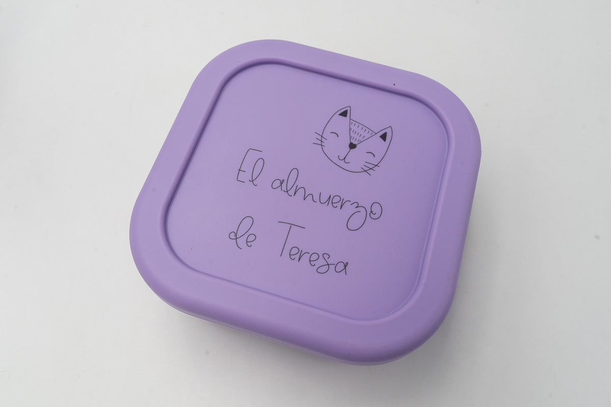 Personalisierte mittelgroße Silikon-Lunchbox