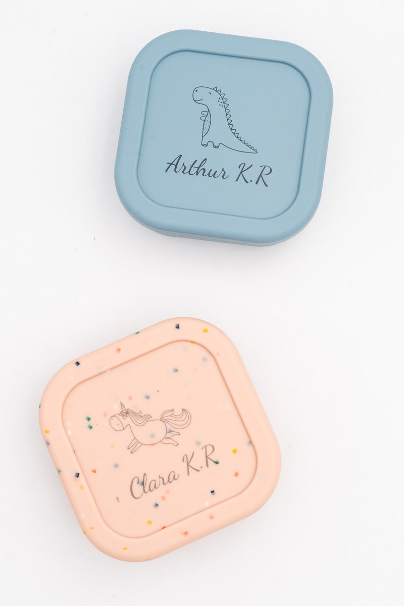 Personalisierte mittelgroße Silikon-Lunchbox