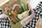 Canastilla Bebe Verde Personalizada