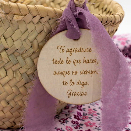 Cesto para Niños de Arras Cesto + Círculo con Nombre