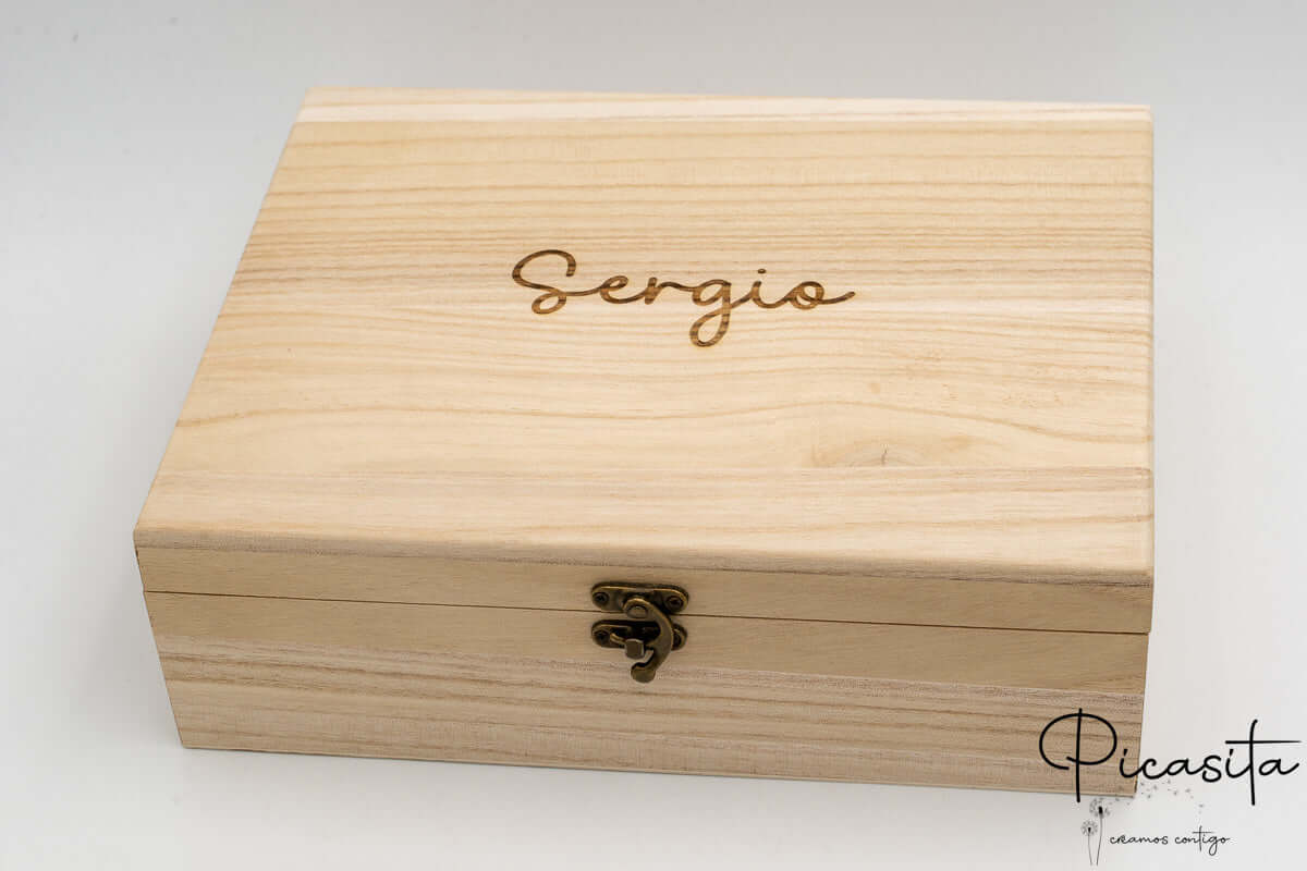Cofre de Madera para Regalo a Recien Nacido