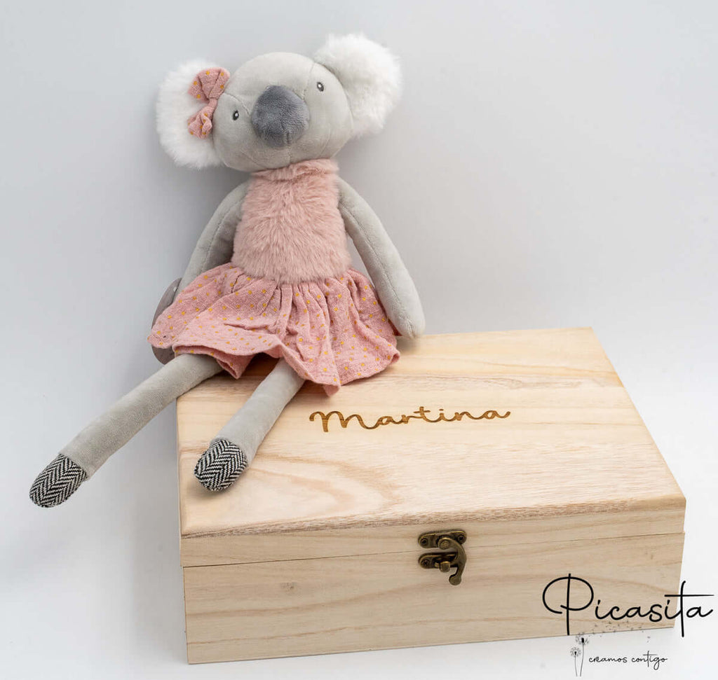 Cofre de Madera para Regalo a Recien Nacido