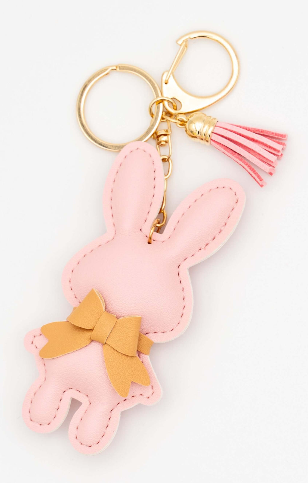 Colgantes para Bolsos de Cuero PU Conejitos Rosa Claro