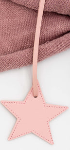 Colgantes para Bolsos de Cuero PU Estrellas Rosa Claro