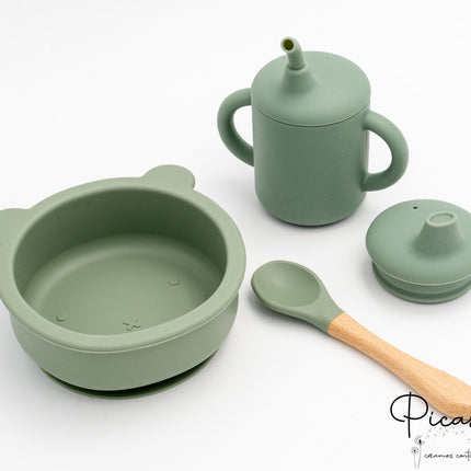 Conjunto Bol, Cuchara y Vaso