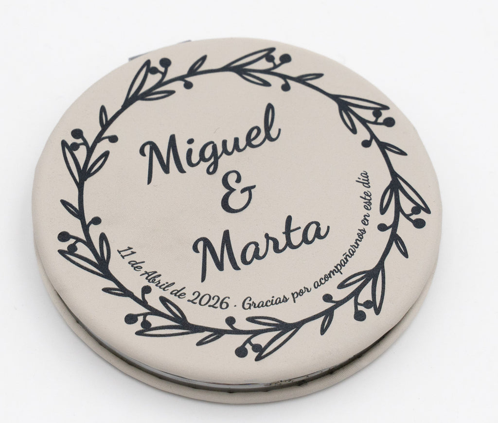 Espejos Personalizados Acero y Cuero PU