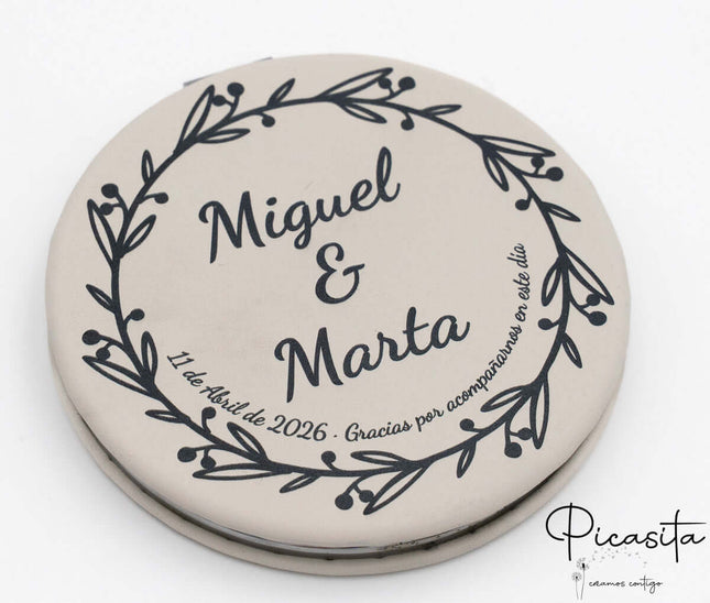 Espejos Personalizados Acero y Cuero PU