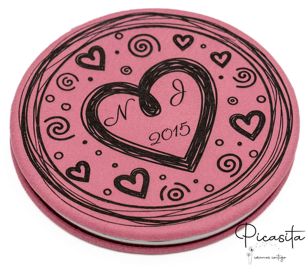 Espejos Personalizados Acero y Cuero PU