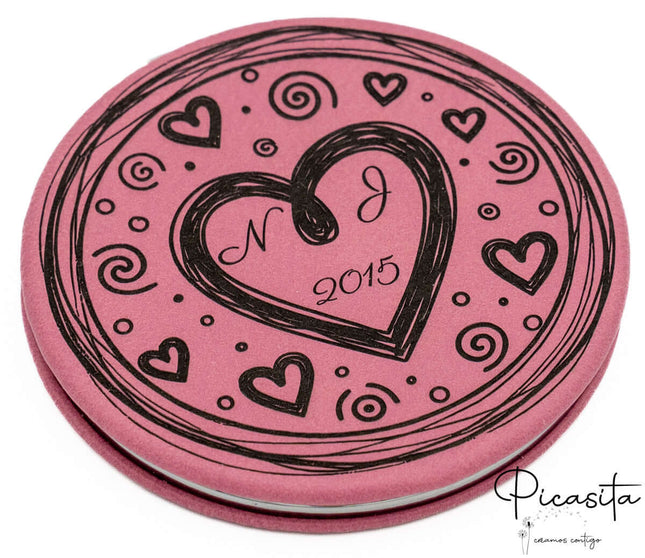 Espejos Personalizados Acero y Cuero PU