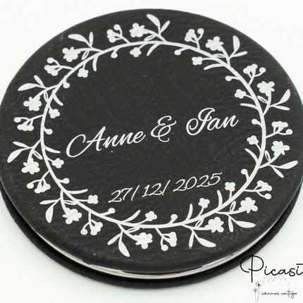 Espejos Personalizados Acero y Cuero PU