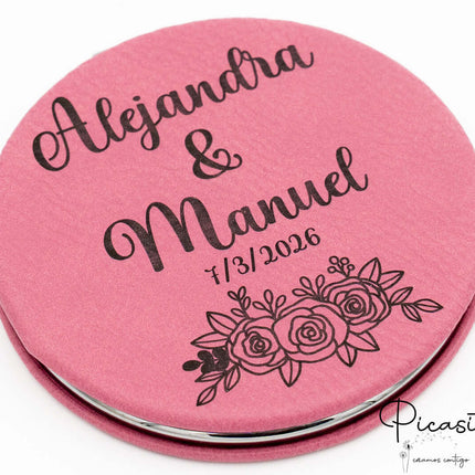 Espejos Personalizados Acero y Cuero PU