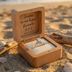 Weißes Quadrat 1 Ring