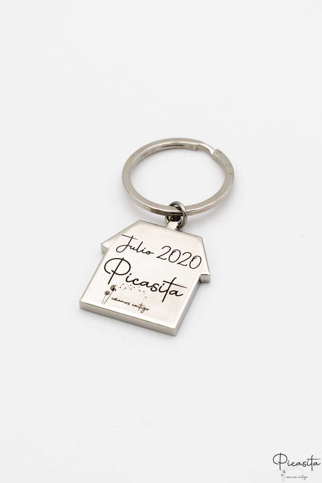 Llavero de Casa Grabado