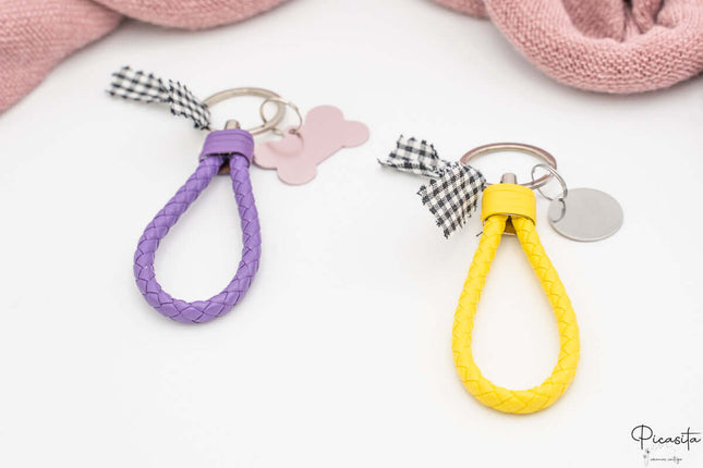 Llaveros Correa Trenzada Personalizados