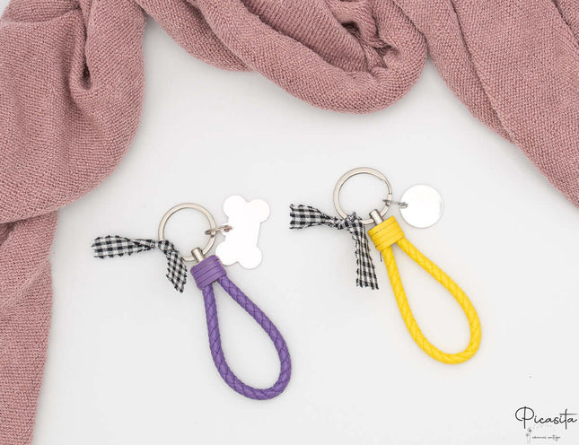 Llaveros Correa Trenzada Personalizados