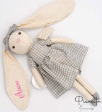 Muñeca de Trapo Conejita Gris