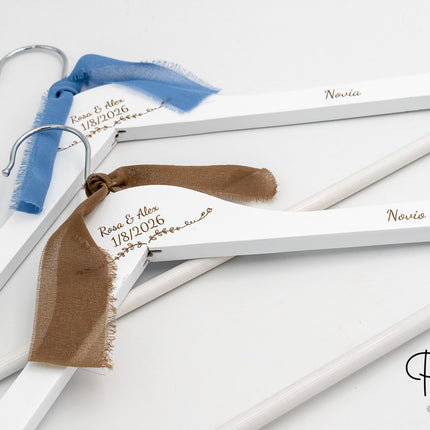 Percha Personalizada para Novios