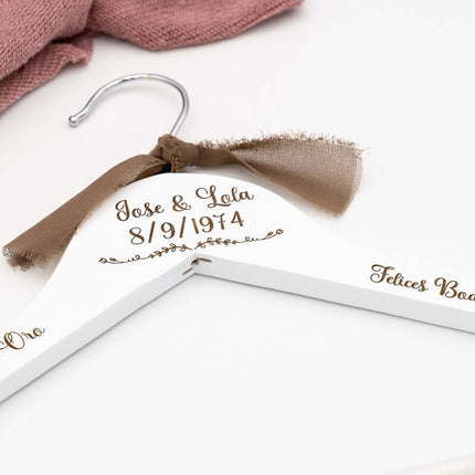 Percha para Testigos de Boda | Regalo para Testigos de Boda