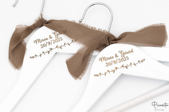 Percha Personalizada para Novios