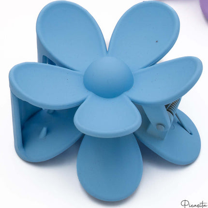 Pinza de Pelo Personalizable Flor Azul
