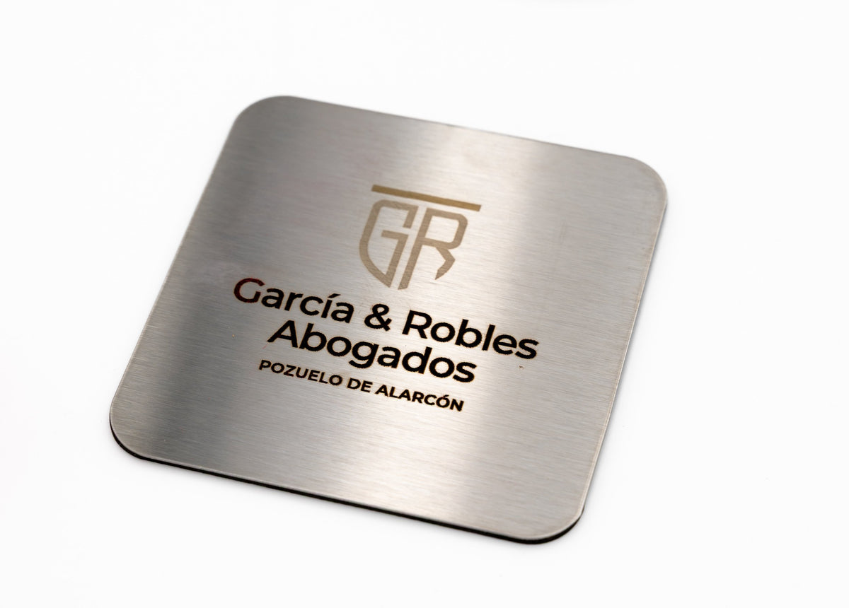 Posavasos de Acero Grabados