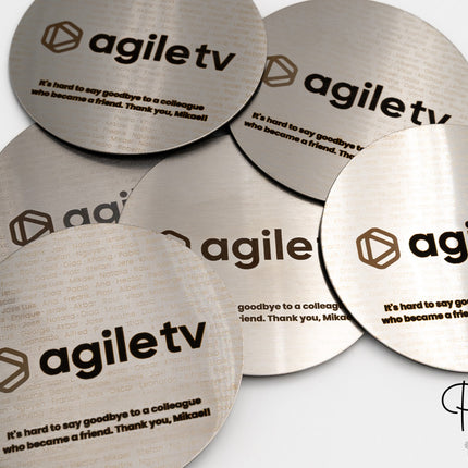 Posavasos de Acero Grabados