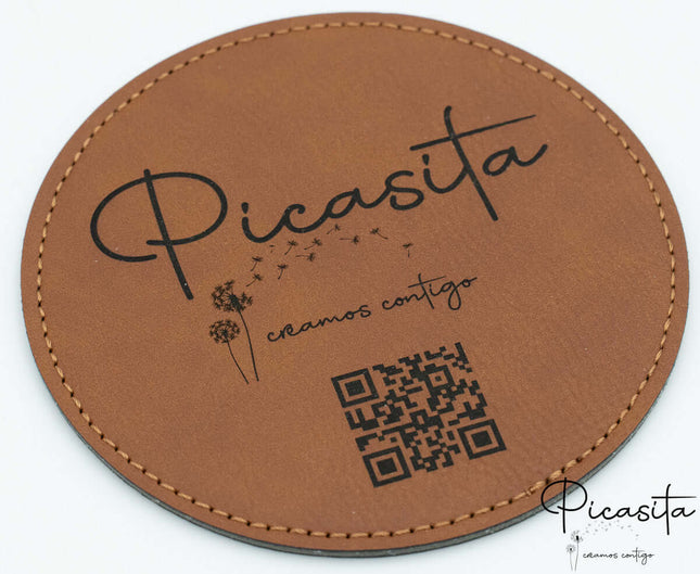 Posavasos de Cuero Sintético